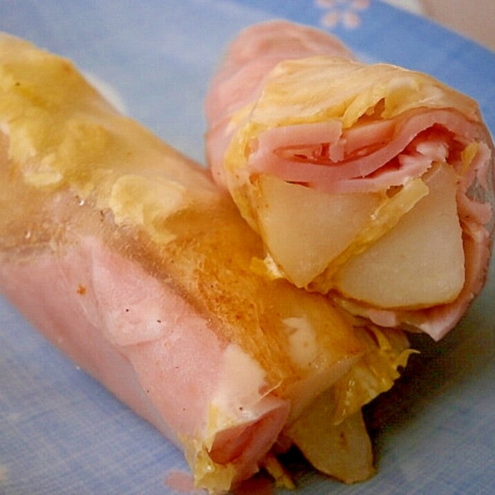 ハムとポテトの生春巻き